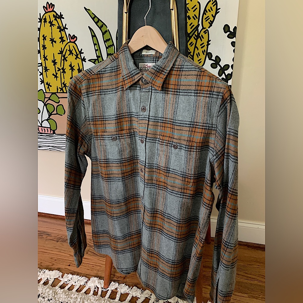 J. Crew Midweight brushed flannel